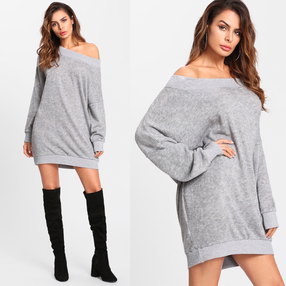 SHANNON Sweater Dress - H. grey - Picture 2 of 3